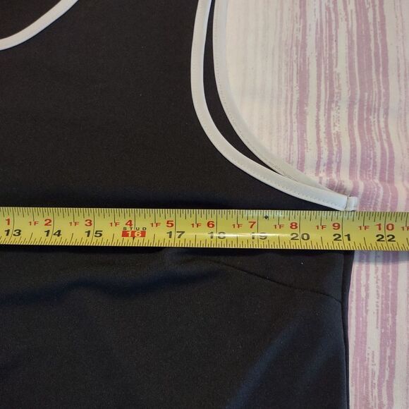 Ladies half button tank top XL Poly. (0034) - Picture 6 of 6